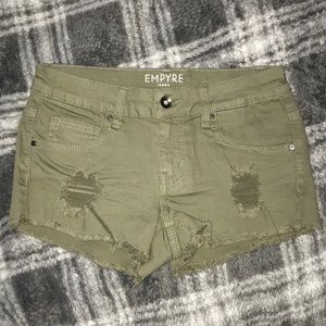 Zumiez Empyre Military Green Jean Shorts